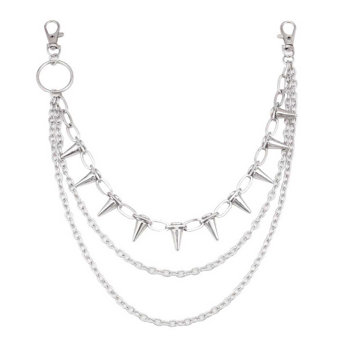 TYPE  HIP HOP PUNK METAL RIVET MULTI-LAYER PANTS CHAIN_CWMM0677 for wholesale on Faire7