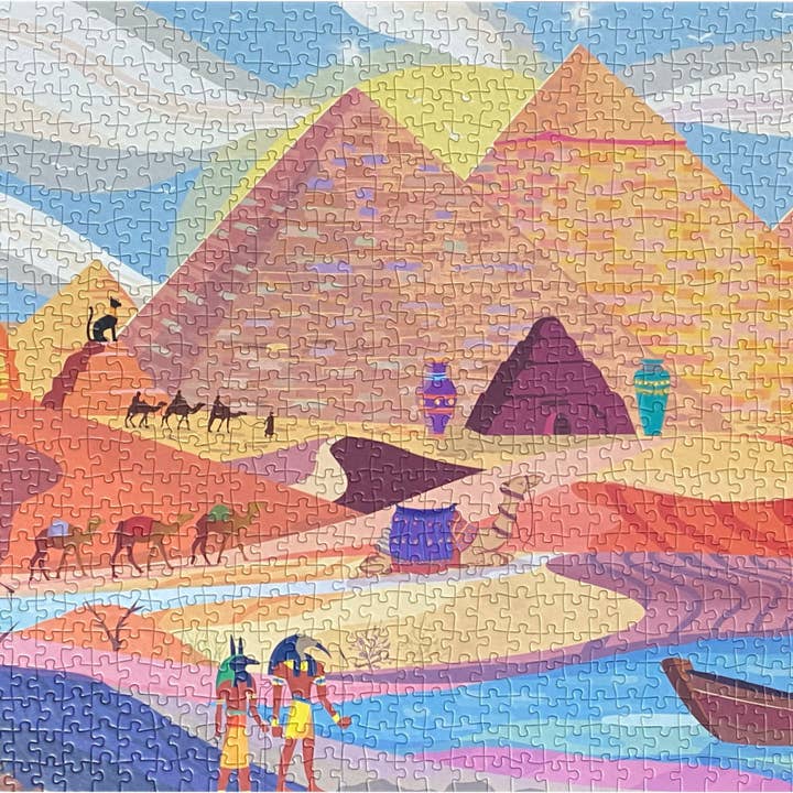 Enwood Games – Puzzle - Adulto por atacado – Enwood Games 1000 Piece Jigsaw Puzzle Pirâmides3