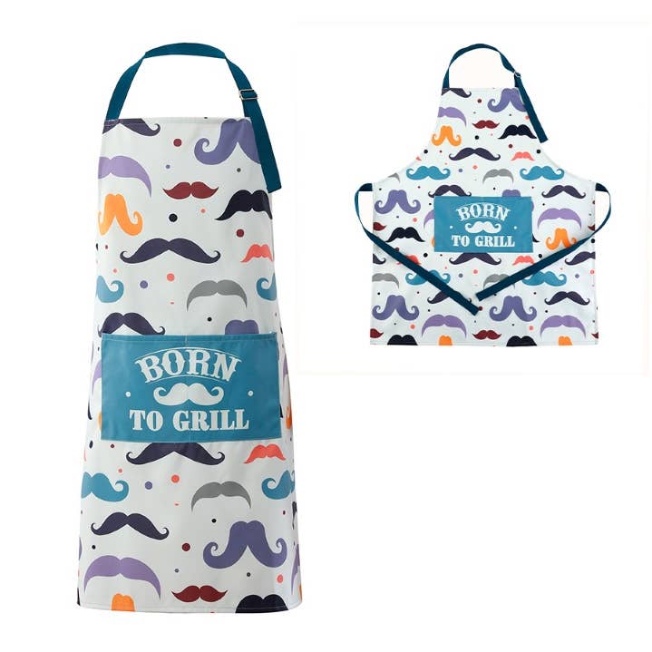 Apron Moustache for wholesale by I-Total, I-Drink