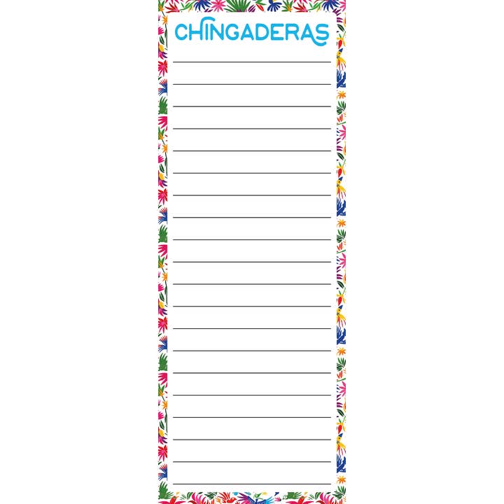 Bloc-notes Chingaderas Otomi pour la vente par Que Rico T-Shirt Co.