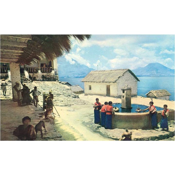Found Image Press - Wholesale Art Print - Art Print MF-102 Fountain in Guatemalan Village