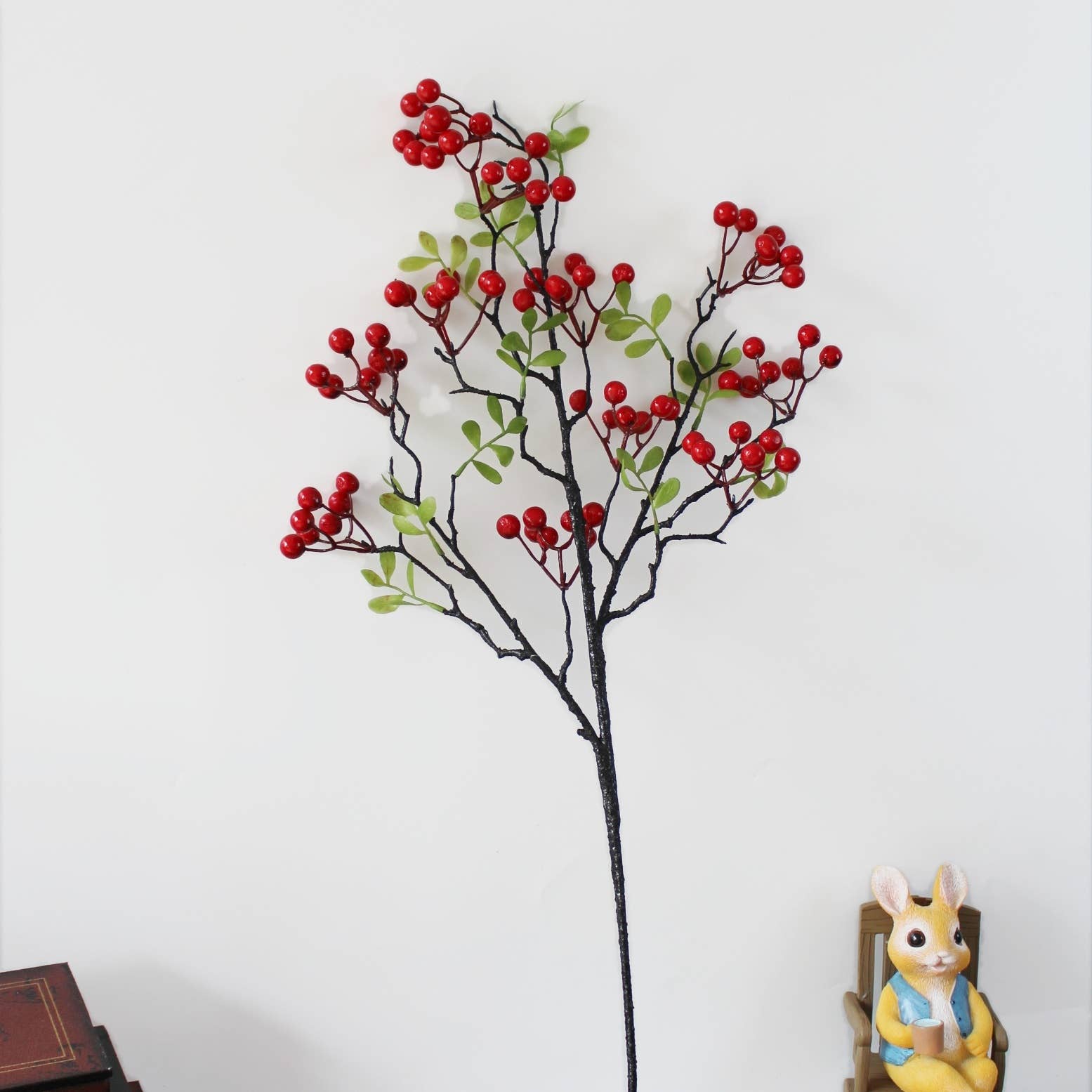 ACNITE(We cover U.S. import duties) – Engroshandel Kunstige blomster – Røde bær kunstige frugter efterårs juledekoration til hjemmet2