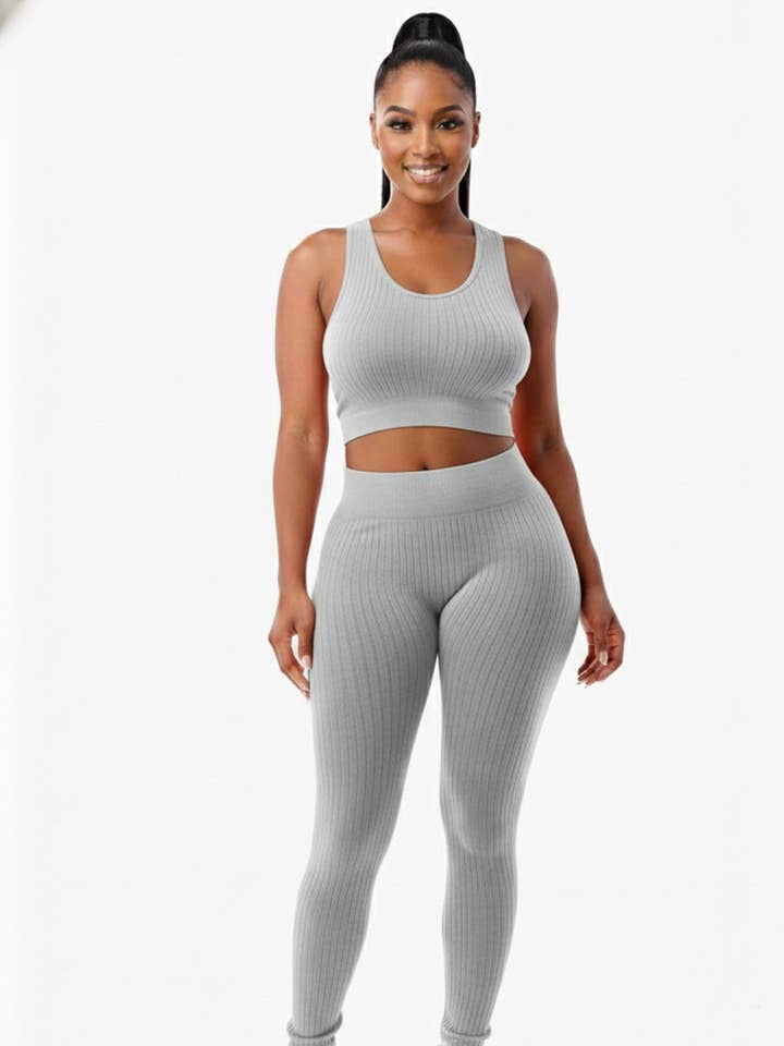 Conjunto de 2 camisetas deportivas Muscle Tank de cintura alta para venta al por mayor de To Star