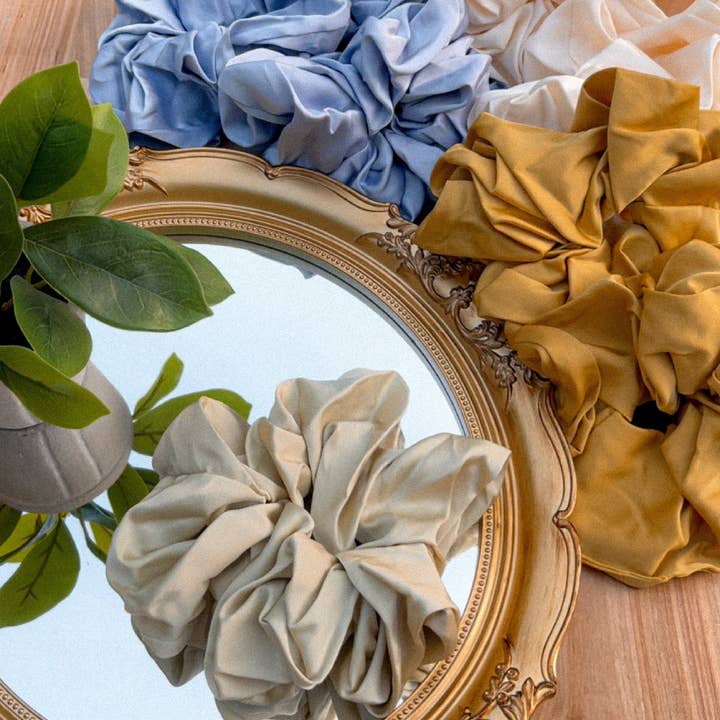 Scrunchies oversize | Scrunchies Jumbo | Scrunchies extra large | Confezione Scrunchie Jumbo per la vendita all'ingrosso da parte di Normanco