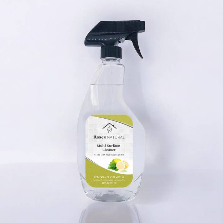 Roses Natural - Vente Nettoyant multi-surface - Nettoyant naturel pour surfaces multiples | Nettoyant à usage entièrement naturel0