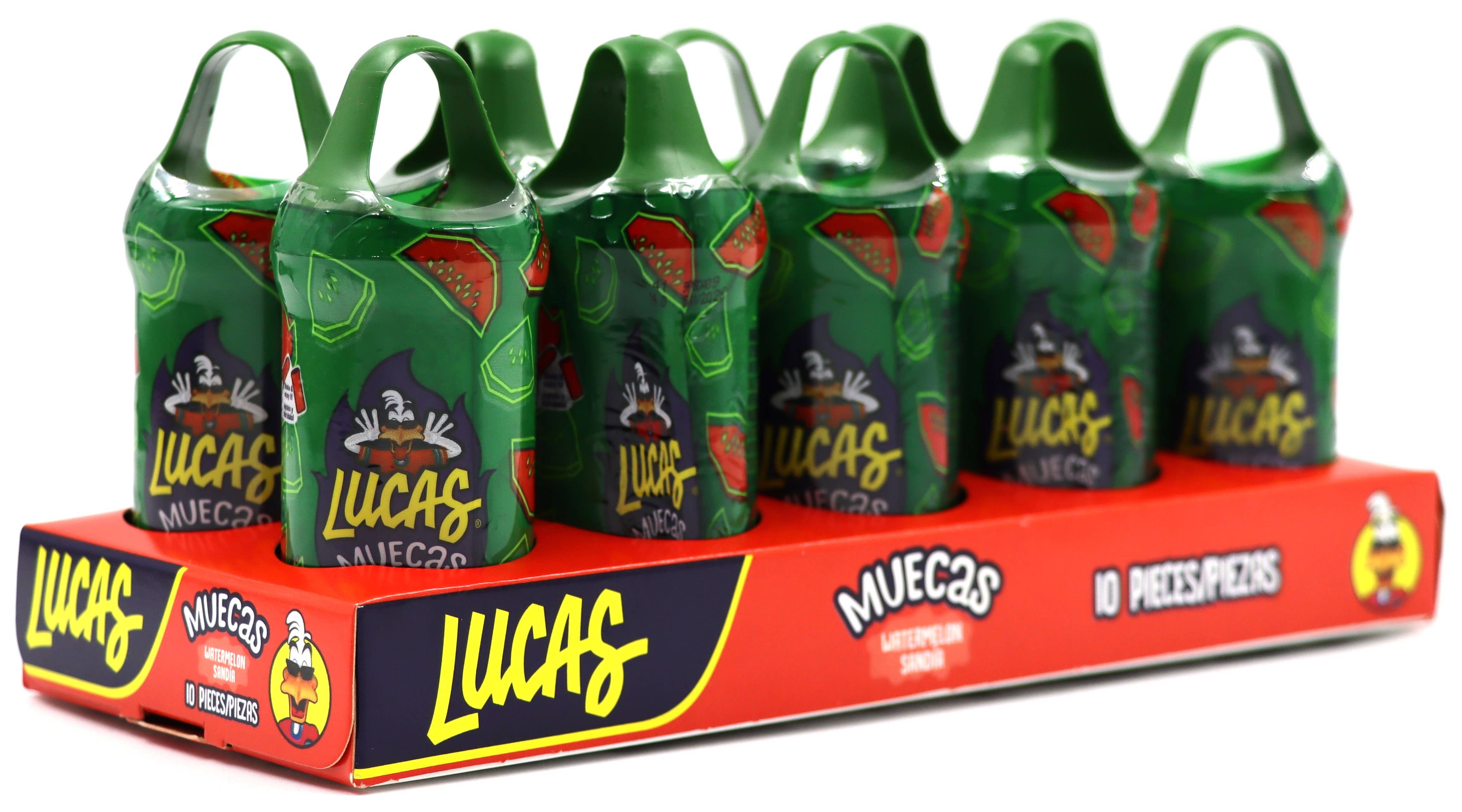 Grandpa Joe's Candy Shop - Vente Barres de céréales - Lucas Muecas Bonbon Pastèque, 10 unités1