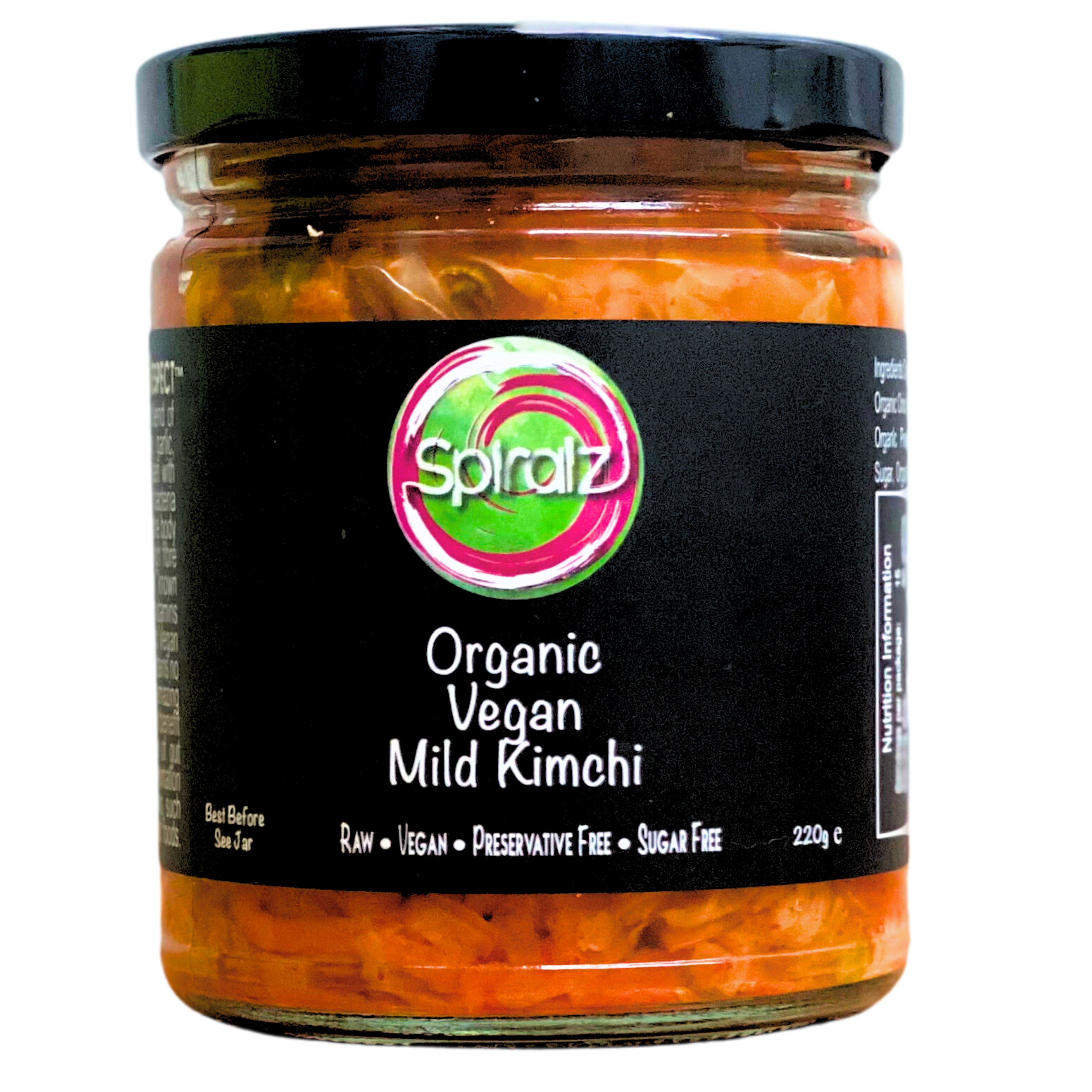 Spiralz Fermented Foods - Wholesale Pickled vegetables - 220G TASTER JAR'S5