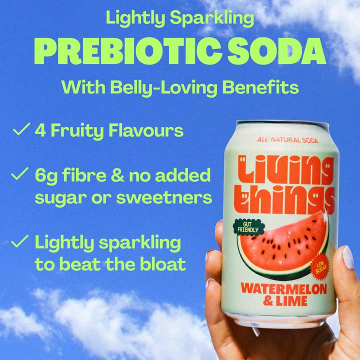 Living Things - Wholesale Soda/carbonated drink - Watermelon & Lime Prebiotic Soda - Living Things 3