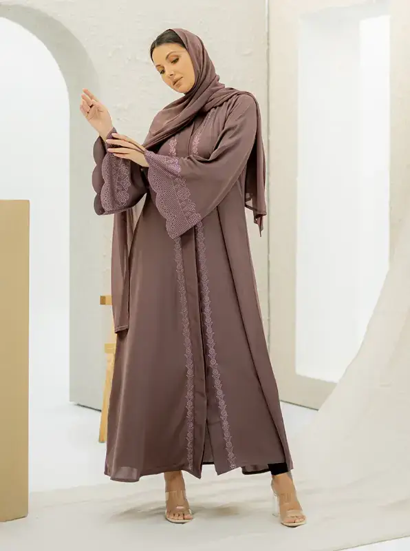 Multi Colored Ziad Embellished Abaya  for wholesale on Faire2