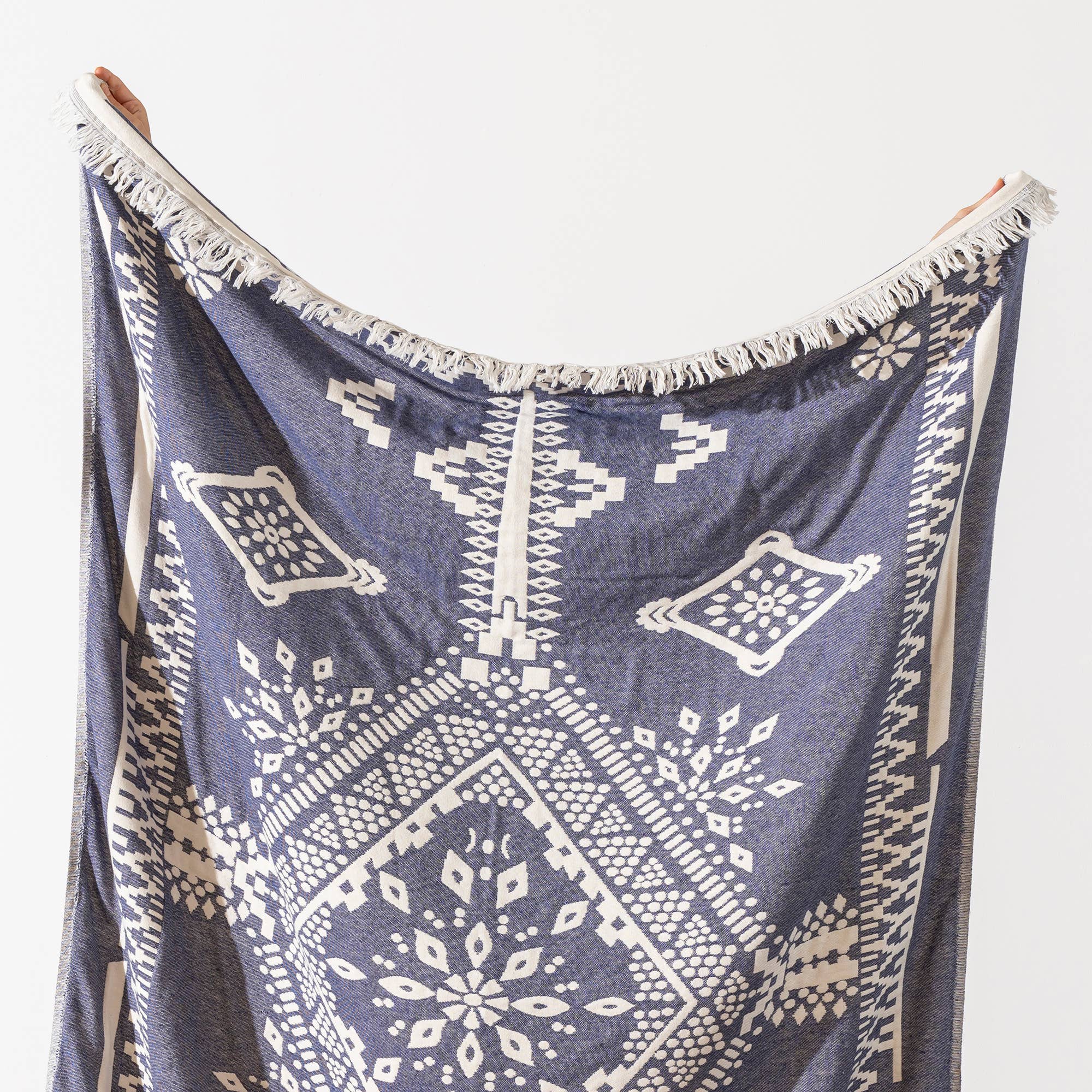 Kikoya – Großhandel Überwurfdecke – Kikoya 100 % Baumwoll-Wohndecke im Landhausstil 130 x 170 cm8