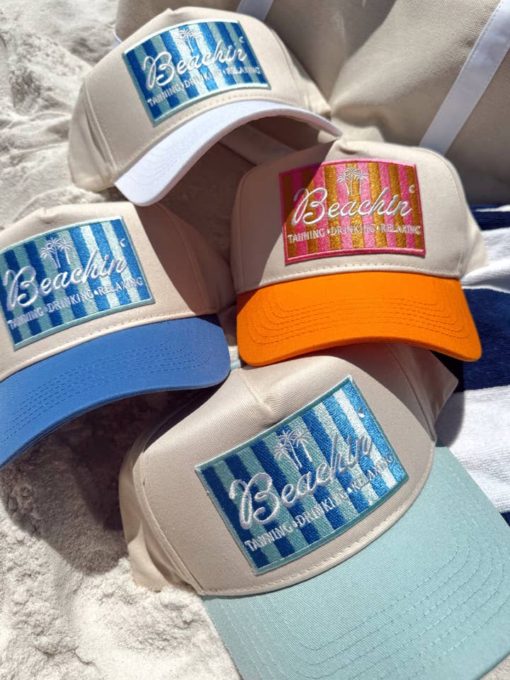 Beachin' - Vintage Trucker Hat for wholesale by KENZKUSTOMZ