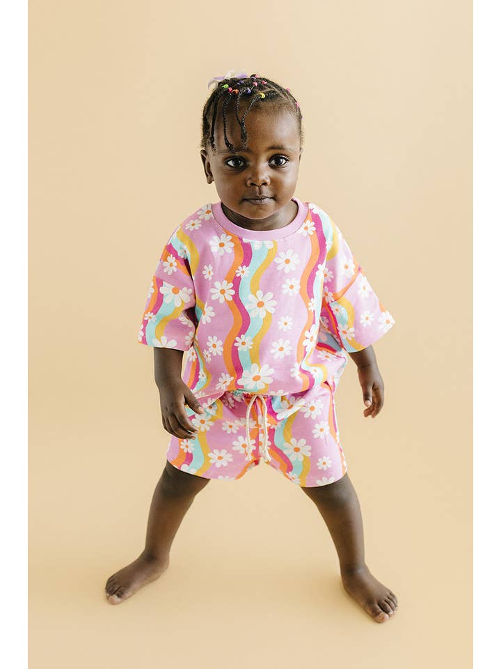 Lucky Panda Kids - Wholesale Top & Short Set - Kids - Shorts Set | Groovy Daisy