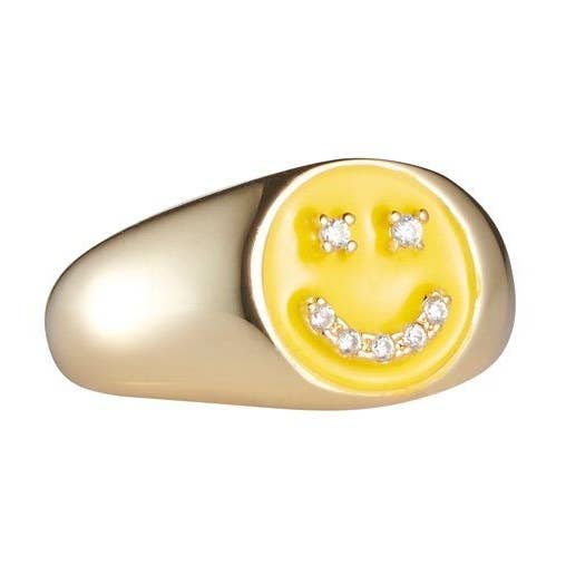 Anello Faccia Smiley per la vendita all'ingrosso da parte di Gimme Store