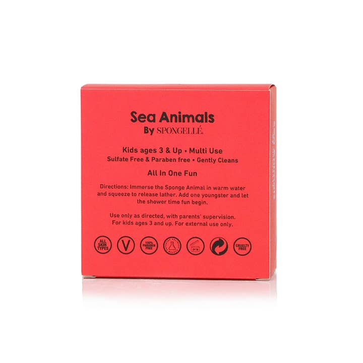 Spongellé - Wholesale Sponge - Kids & Baby - Fiona Fish Sea Animals Sponge