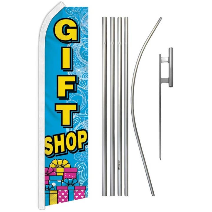 Gift Shop Super Flag & Pole Kit for wholesale by Flags Importer