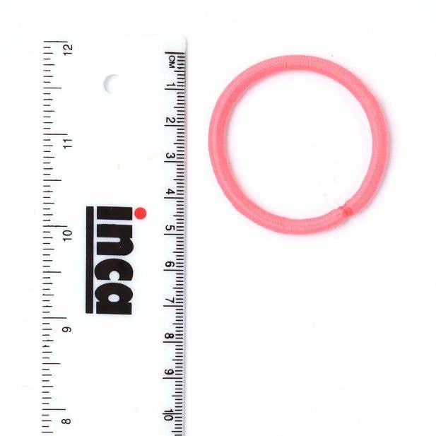 Inca UK – wholesale Hair tie – Elastics - Pink Mix - Card of 12 - 4mm Thick3