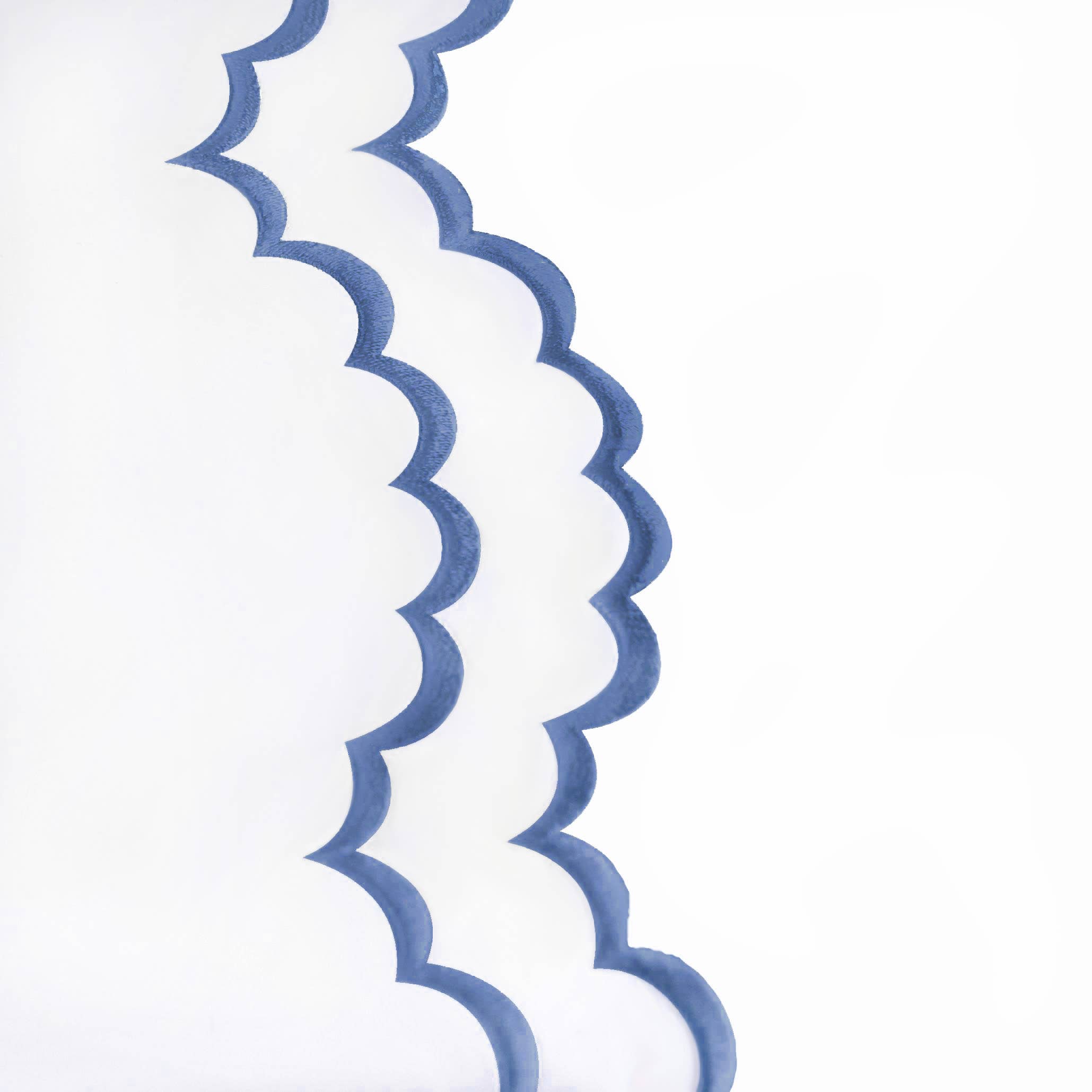 Mélange Home - Wholesale Sheet Set - Double Scallop Embroidered Cotton Percale Sheet Set9