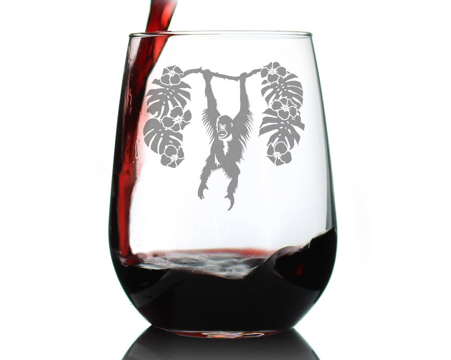 bevvee - Wholesale Wijnglas - Orang-oetan wijnglas zonder steel - Cadeaus en decor voor wilde dieren