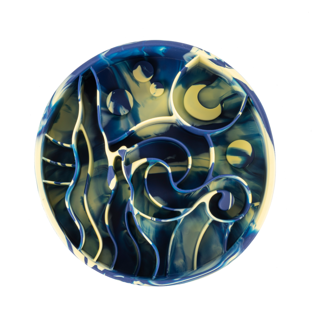 Happy Dingos - Wholesale Pet Bowl - Cat/Dog - Starry Night Slow Feeder Bowl7