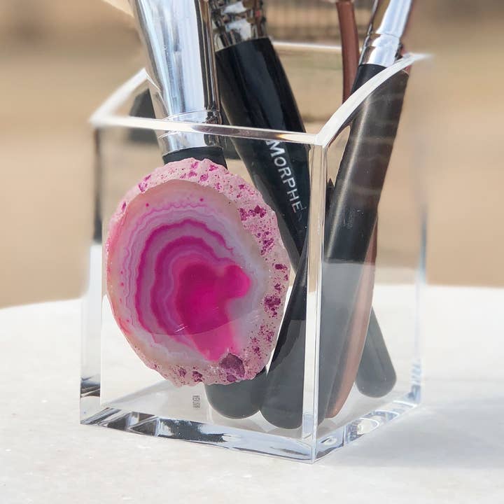 Agate Makeup Brush Holder | shoptaylorgray for wholesale by TAYLOR GRAY
