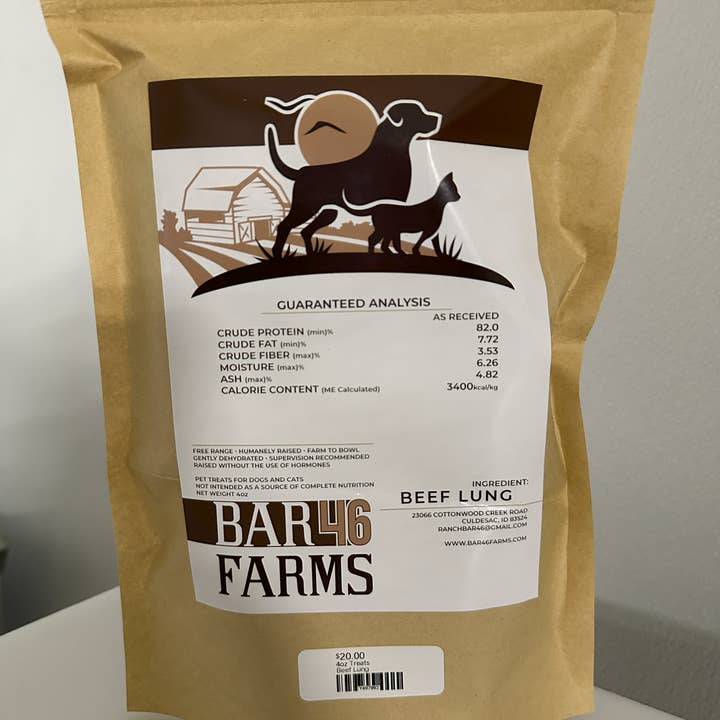 PET TREATS BY BAR46 - Wholesale Pet Treats - Dog - Beef Lung1