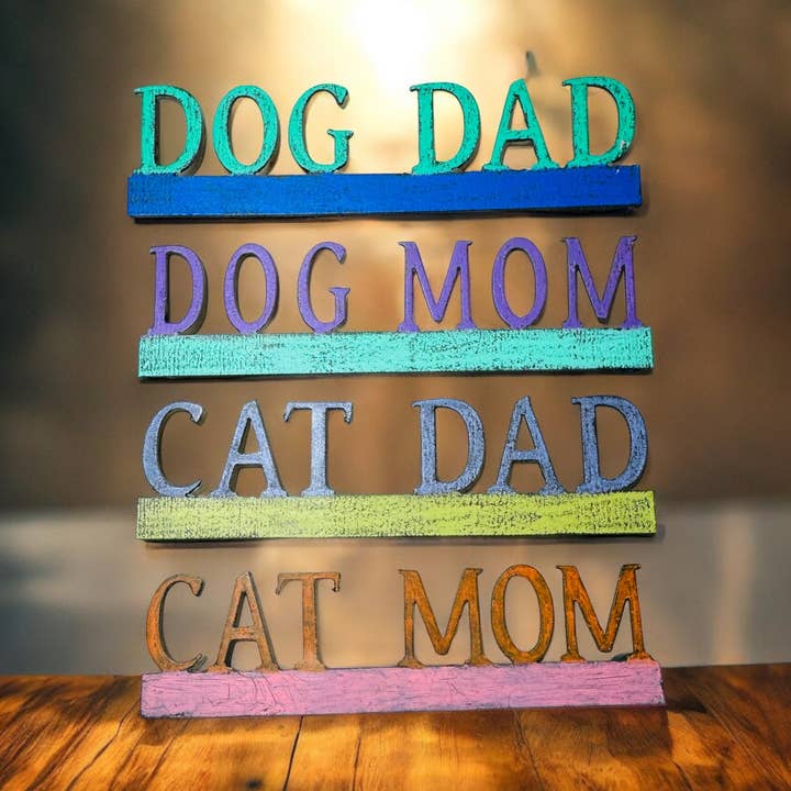 Imán para perro, mamá, perro, papá, amante de los animales, gatos y felinos, hecho a mano para venta al por mayor de Whimsies