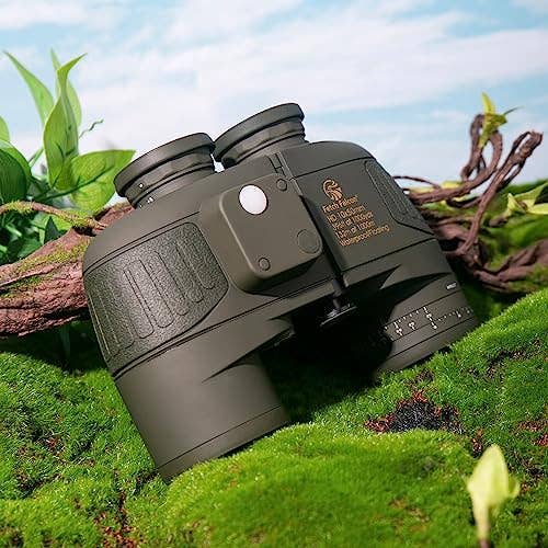 Onboard Products Inc - Wholesale Binoculars - Fetch Falcon 10x50 BAK4 FMC IPX7 Binoculars in Army Green