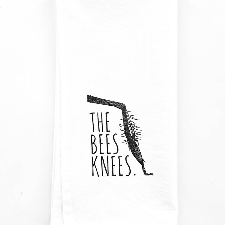 The Bees Knees Tea Towel for wholesale by Allegheny Outfitters