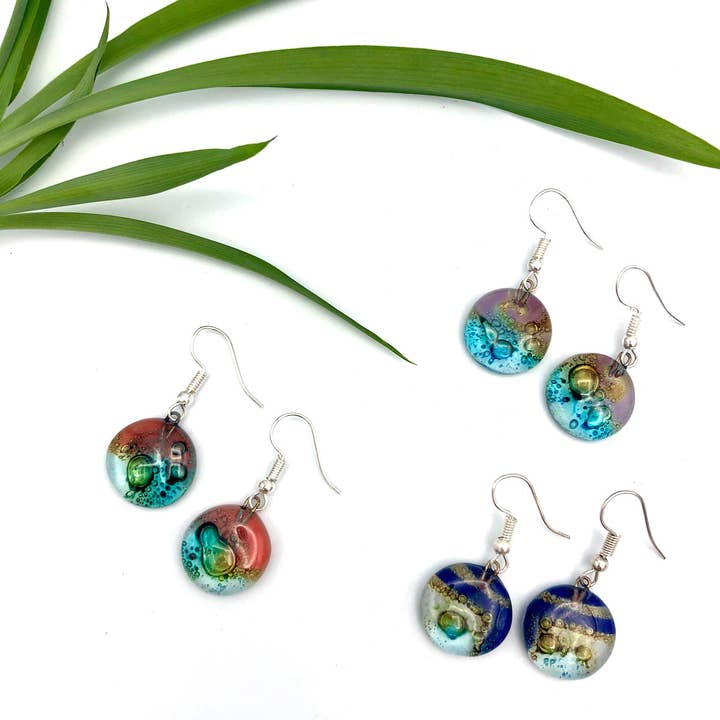 Women of the Cloud Forest - Wholesale Dangle Earrings - Glass Earring Assortment (24 units of mixed shapes)0