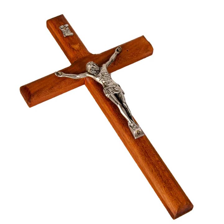 Croix en bois murale d'église pour décoration de fête pour la vente par La Bella Monte