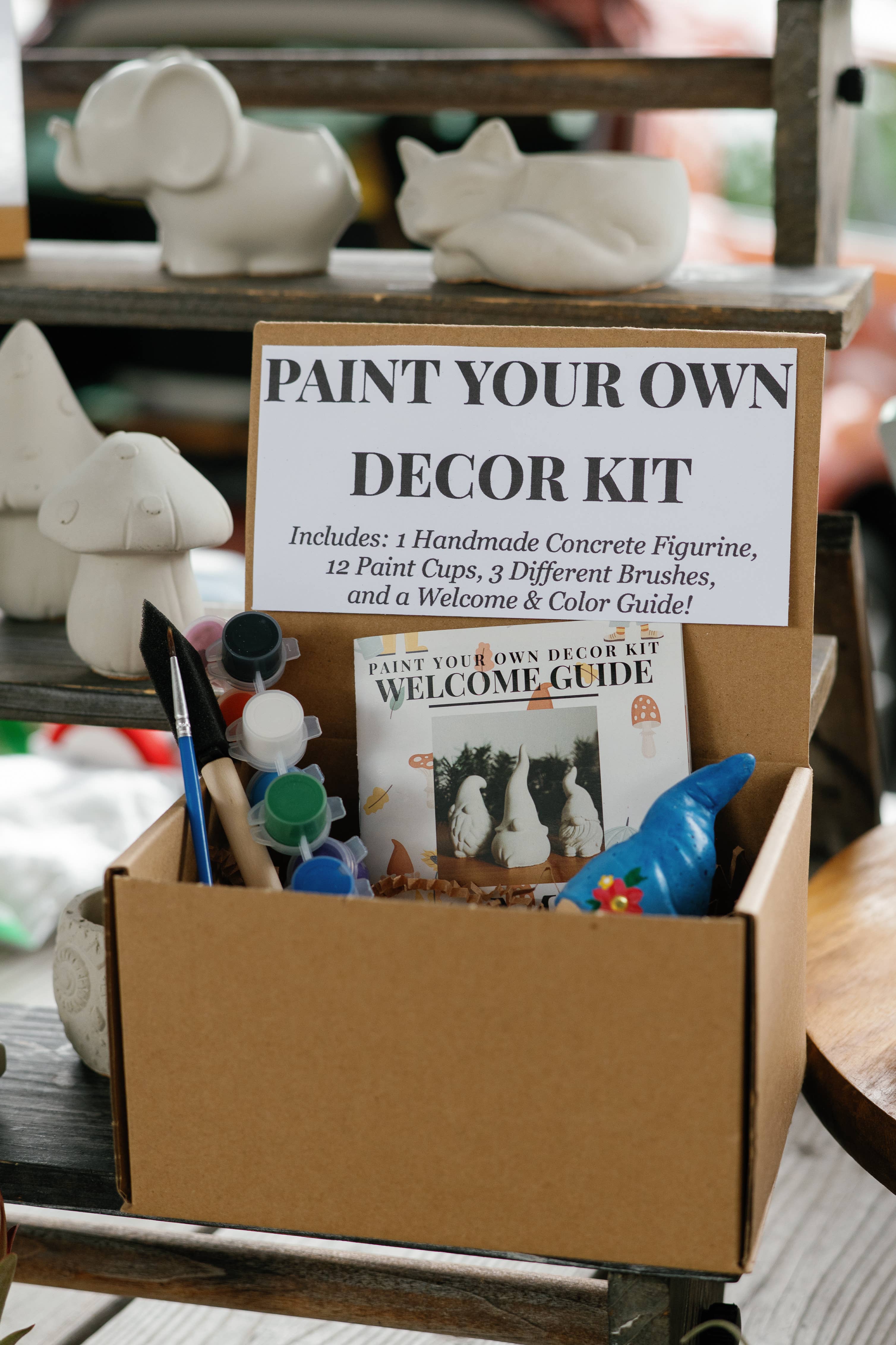 The Market Made - Wholesale DIY Craft Kit - Paint Your Own Mushroom Kit | Paint Your Own Decor Activity Set | Paint Your Own Handmade Concrete Gift Set9