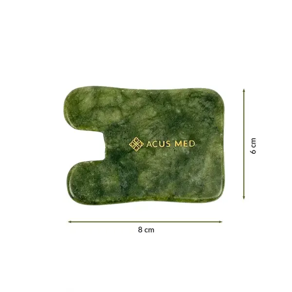ACUS MED - Venta al por mayor Utensilio Gua Sha - Piedra Gua Sha de Jade | Herramienta Gua Sha Rectangular Verde10