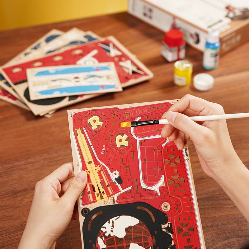 Robotime - Wholesale DIY Craft Kit - MCD01 ROKR Sky Captain DIY Pendulum Toy 3D Puzzle3