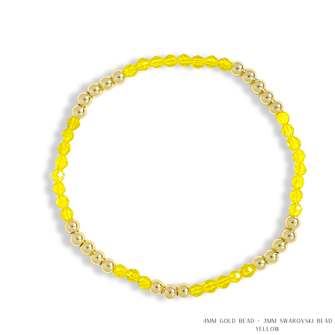 Savvy Bling - Vendita all'ingrosso Bracciale con perline - Bracciale con Perline in Oro e Cristalli Swarovski - Più Colori37