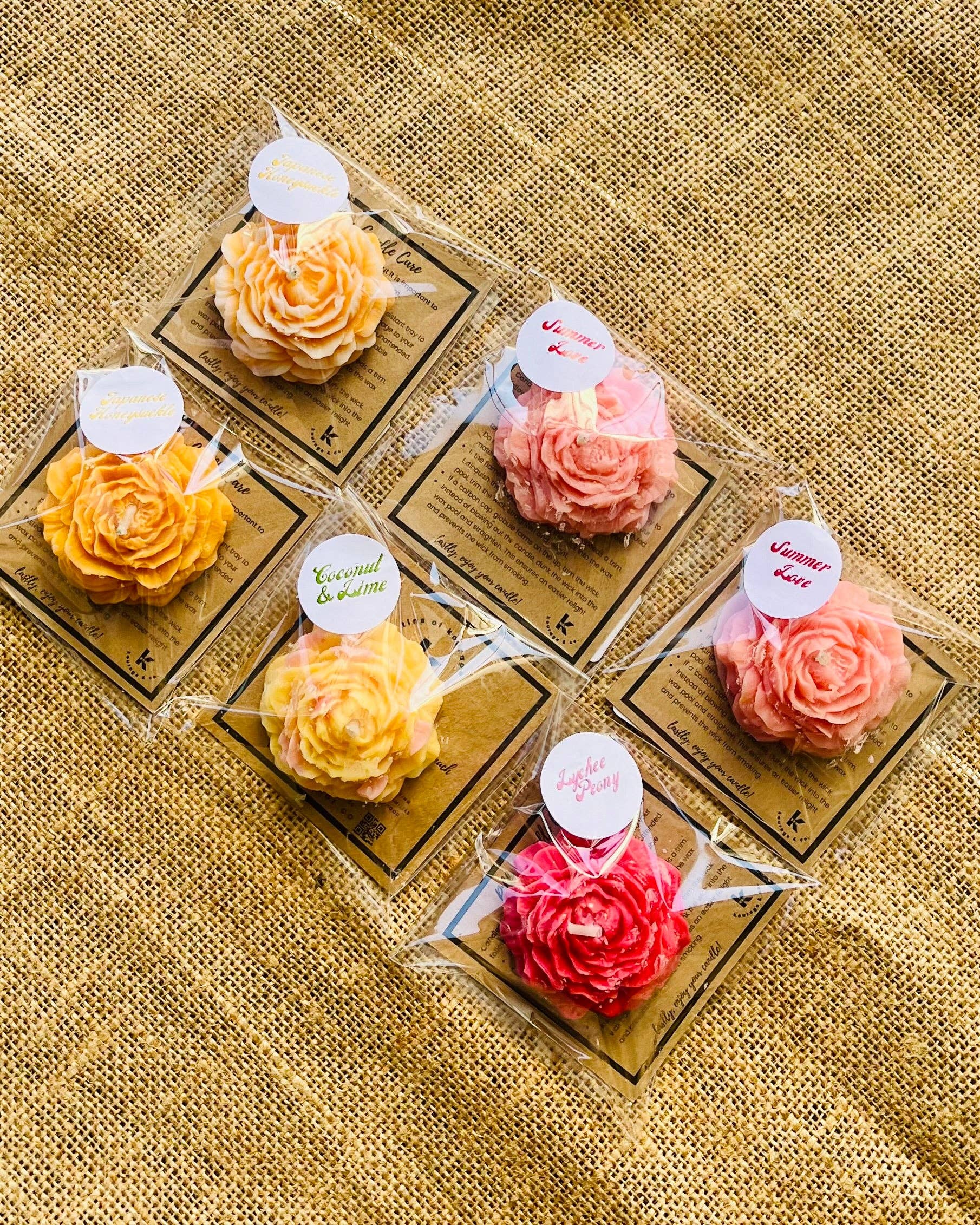 Kourage & co - Wholesale Novelty Candle - Peony Flower Candle7