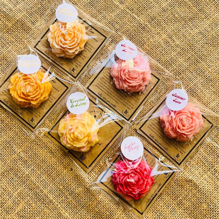 Kourage & co - Wholesale Novelty Candle - Peony Flower Candle7