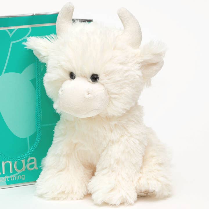 Jomanda Soft Toys & Accessories - Wholesale Stuffed/Plush Toy - Kids & Baby - Highland Cow Cream Plush Soft Toy - 20cm