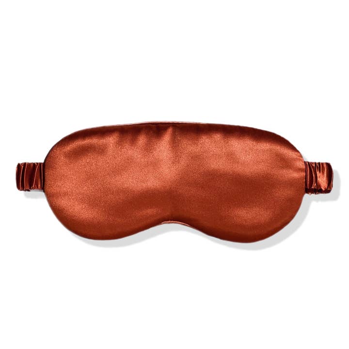 HoneyLux - Wholesale Sleep/Eye Mask - Premium Organic Silk Sleep Mask - Rust