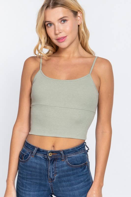 Vanilla Monkey - Vente Caraco – femme - Camisole courte en tricot côtelé7
