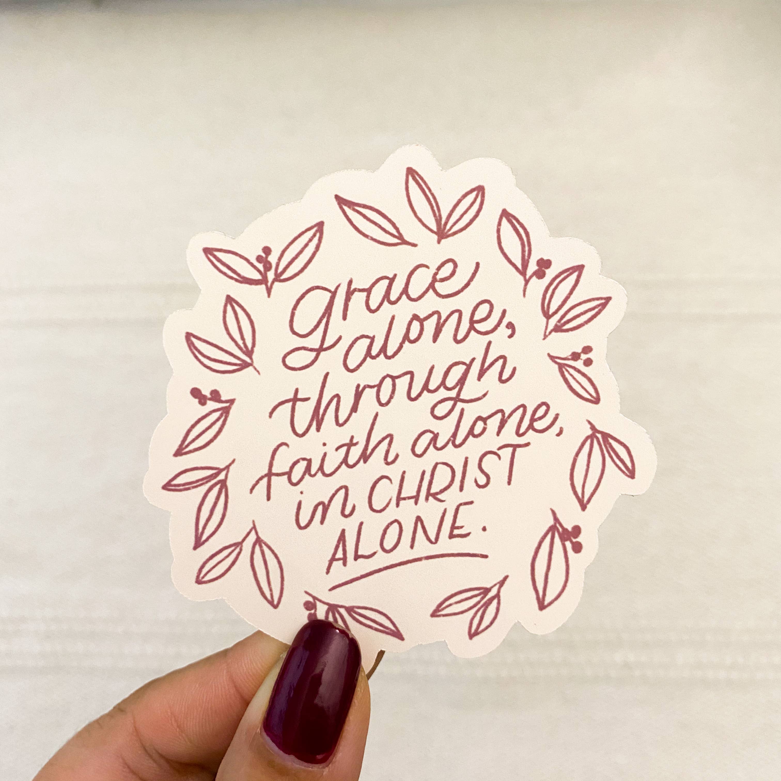 lovethatletters – wholesale Klistermärke – Klistermärke - Grace Alone, Tro ensam, Kristus ensam2