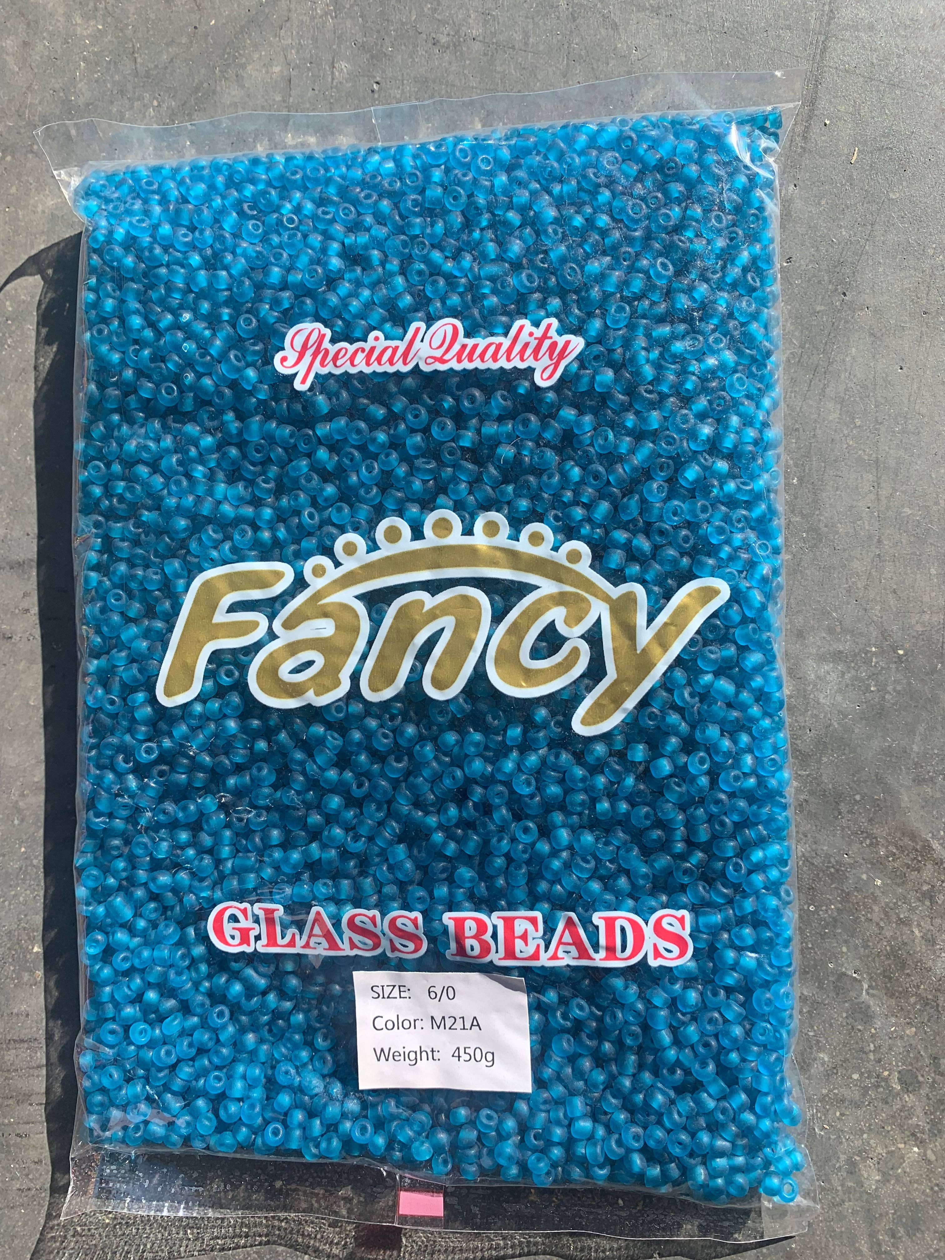 MaddieMayShop - Venta al por mayor Cuentas - Perlas de semillas 6/0, perlas de semillas a granel, perlas de vidrio esmerilado de 450 gramos9