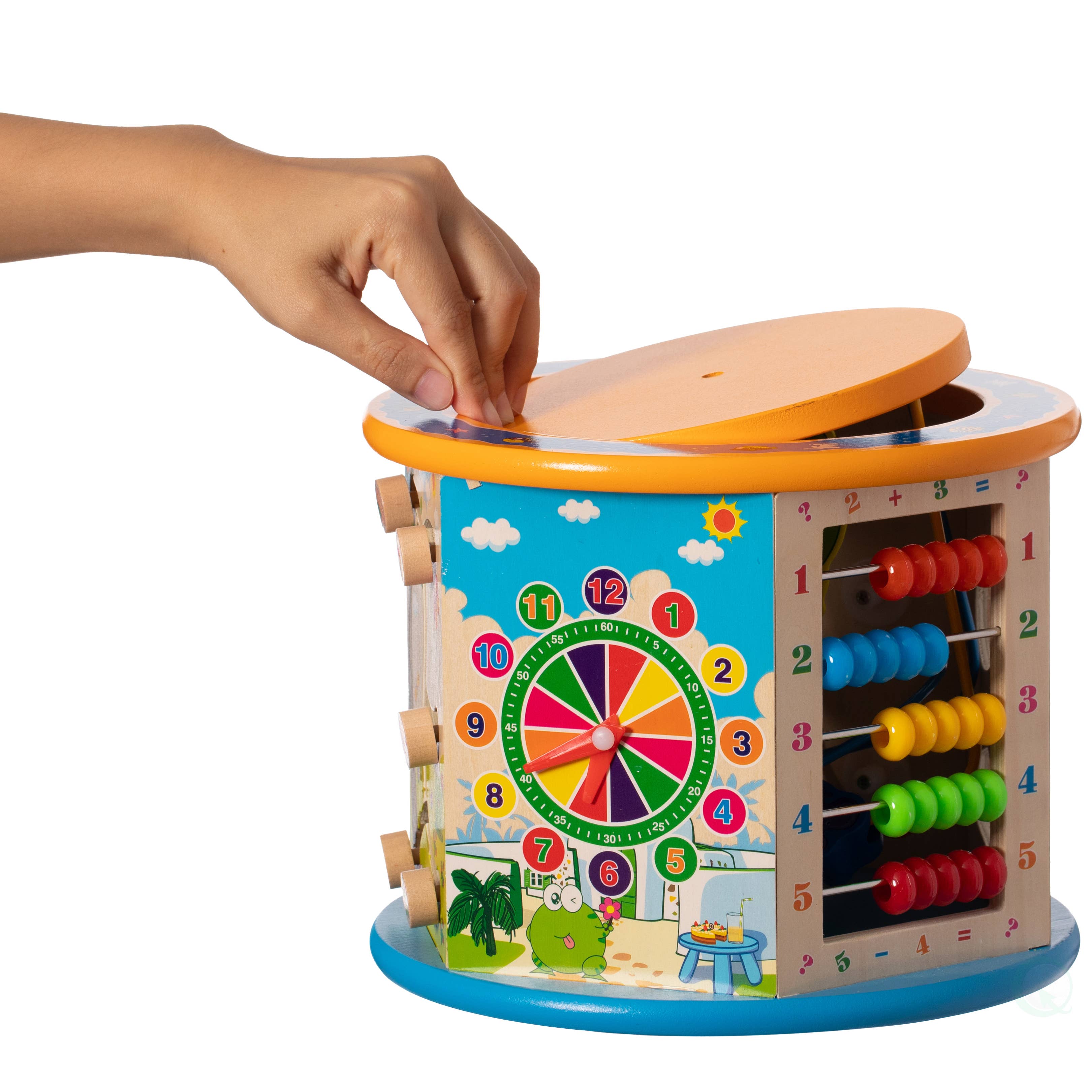 Quickway Imports – Engroshandel Trælegetøj - Børn – 8-i-1 farverig trælegetøjsaktivitet for børn14