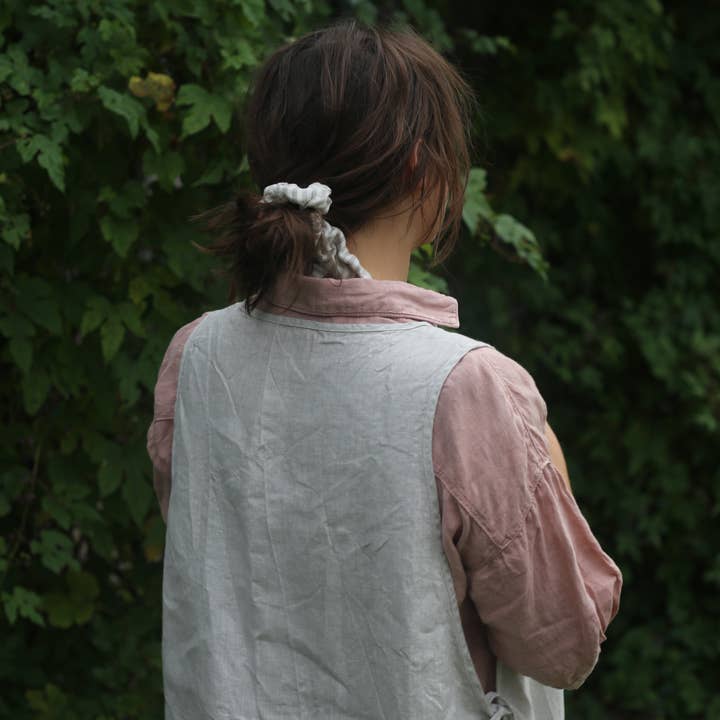 confetti mill - Wholesale Apron - Linen Gardener Apron - Oatmeal10