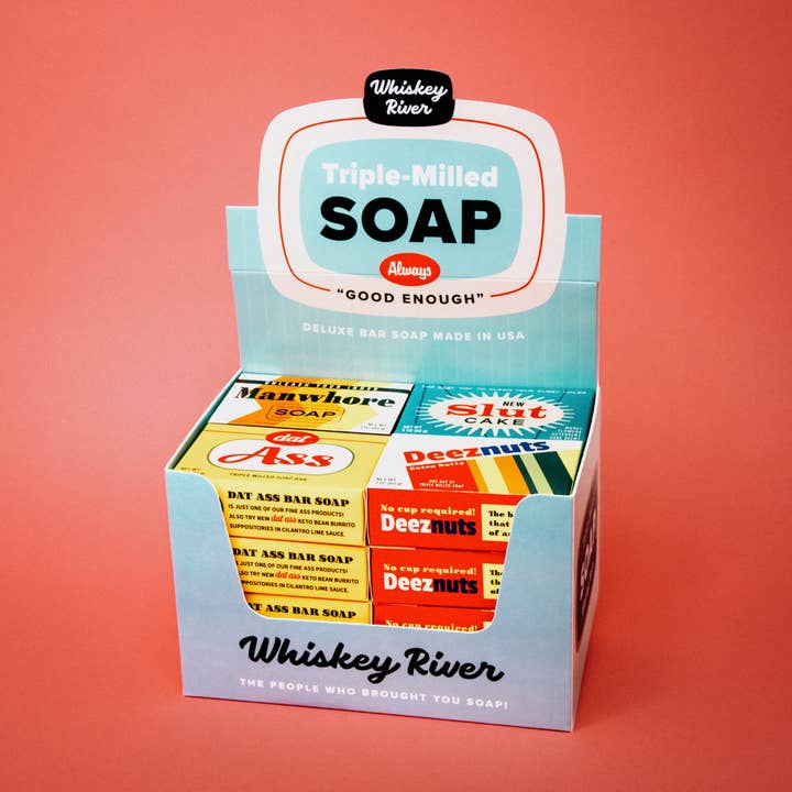 Whiskey River Soap Co. - Wholesale Bar Soap - Retro Raunchy Triple Milled Boxed Bar Soap | Funny Soap