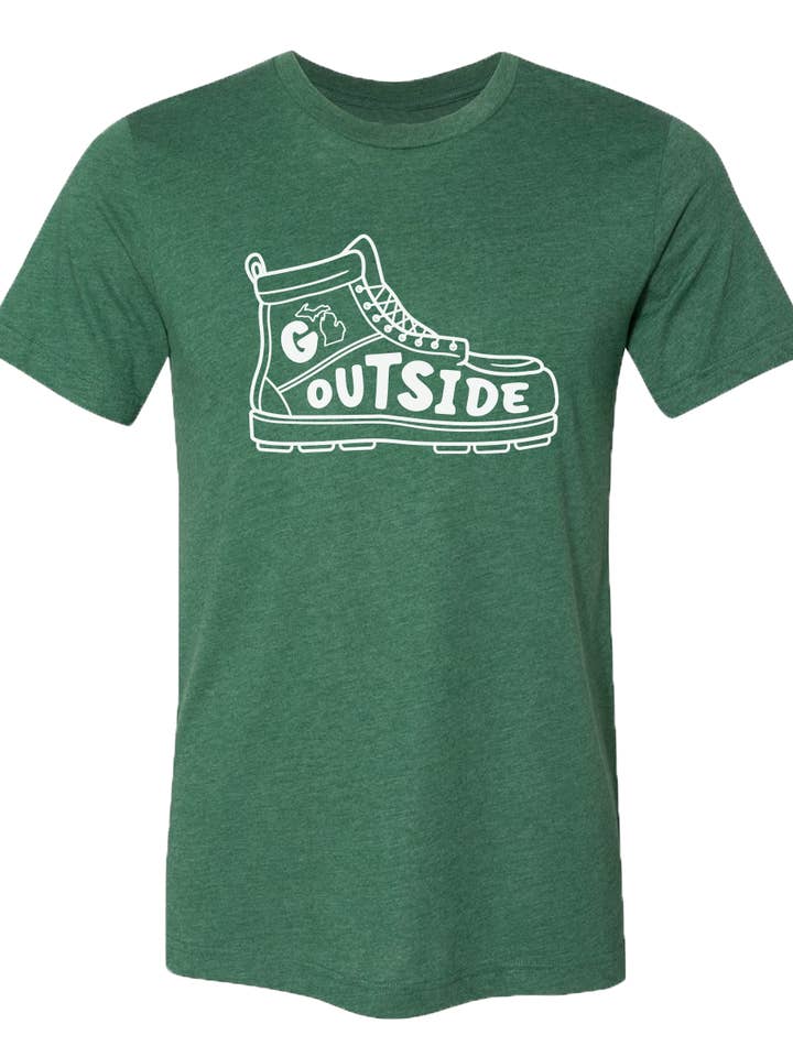 Michigan Awesome - Wholesale Screen Printed T-Shirt - Unisex - Go Outside Unisex T-Shirt3