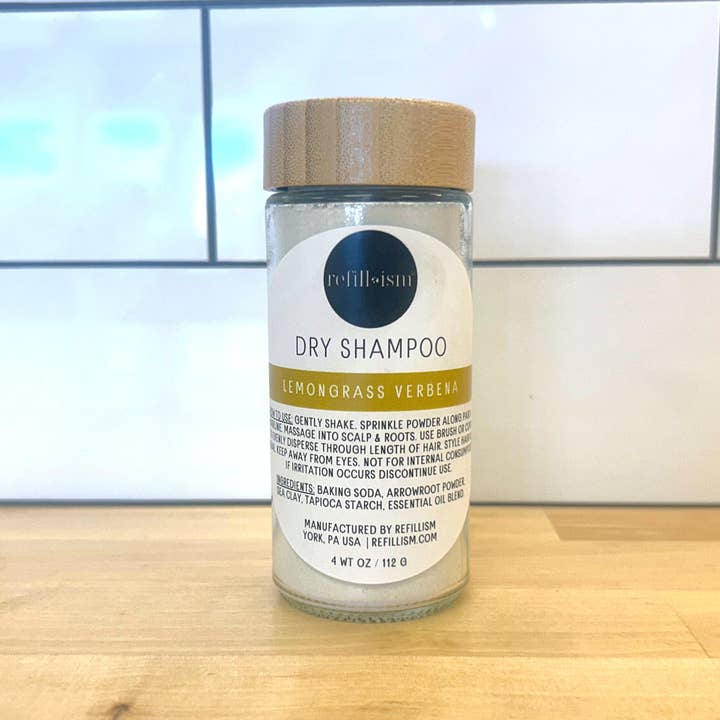 Refillism - Wholesale Dry Shampoo - Dry Shampoo | Lemongrass Verbena | Glass Shaker3