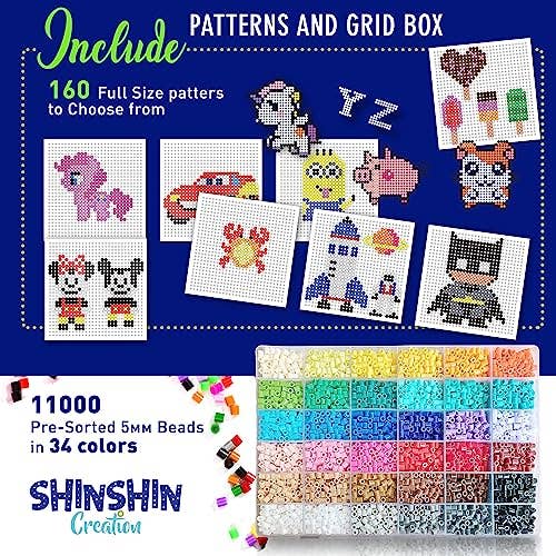 Craftiloo – wholesale DIY-pysselkit – XL Pärlset 11000 st 5 mm