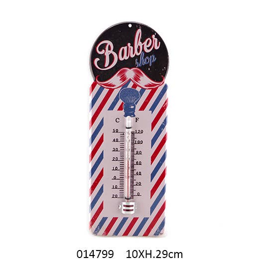 Thermometer in PVC Box 'Barber' 10 X H.29 cm for wholesale by Faye