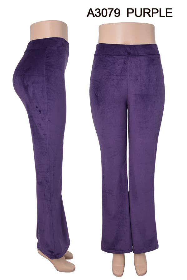 SSImport - Wholesale Pants - Women's - A3079 VELVET FLAIR PANTS MIXED SIZES 12PCS/PACK8