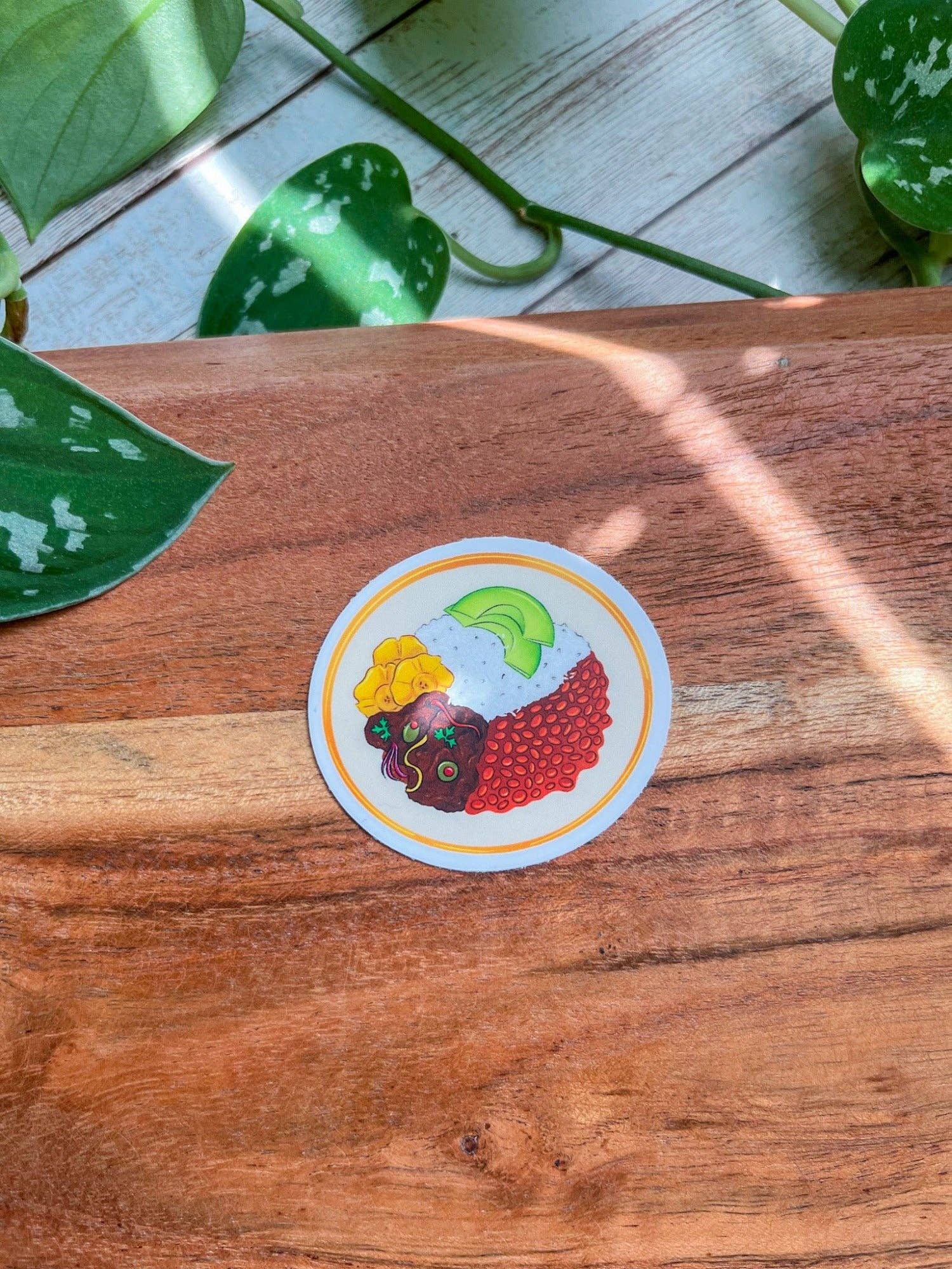 The Nosy Gal - Wholesale Sticker - Arroz y Habichuela Waterproof Matte sticker1